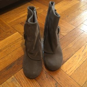 Blowfish Bilocate wedge booties.